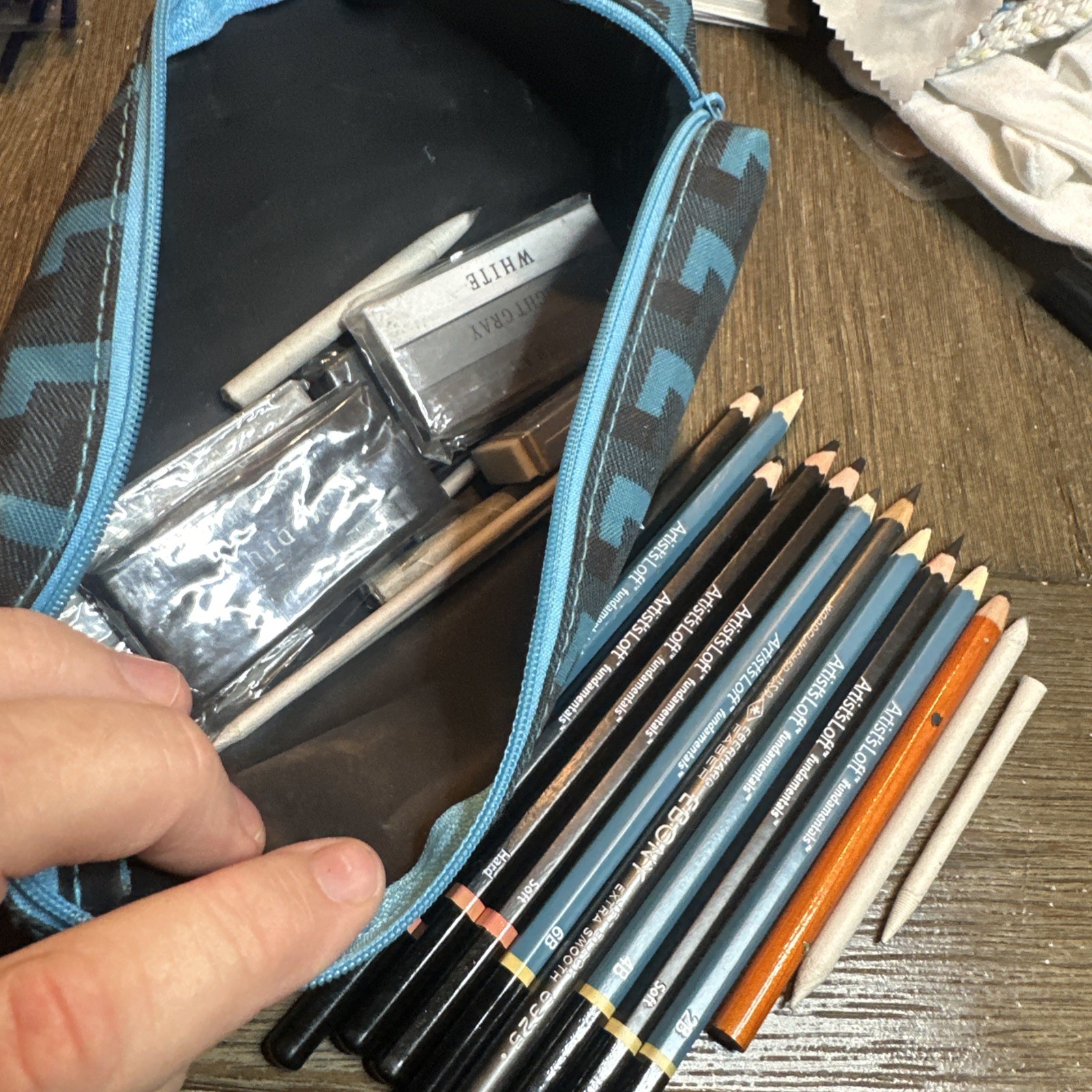 S 4b 2b 6b Hard Soft Medium Plus Charcoal Pencils