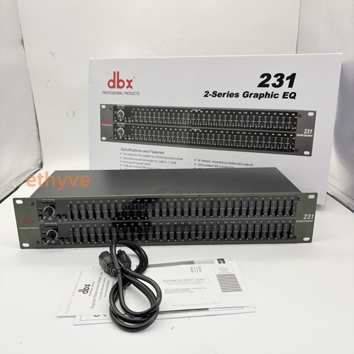 dbx 231 Dual Channel 31-Band Graphic Equalizer Rackmount Pro Audio EQ ...