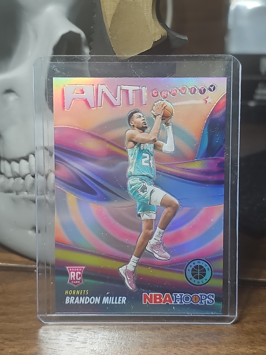 2023-24 Hoops Premium Stock Brandon Miller Anti Gravity Silver Prizm Rookie RC