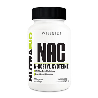 NutraBio - NAC N-Acetyl Cysteine - 90 Veggie Capsules