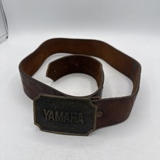 Vintage Yamaha Belt Buckle And Belt 35”