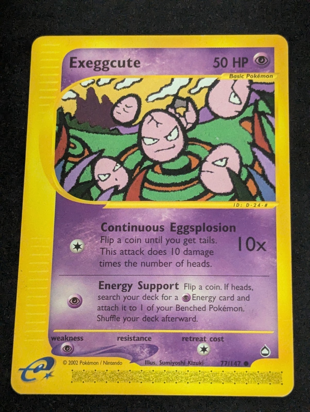 Exeggcute - 77/147 - Common - Aquapolis - Pokemon Card - LP