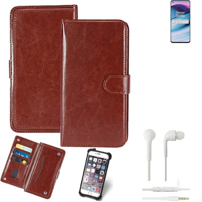 Handy Hülle für OnePlus Nord N20 5G + Earphones Flip Case Schutzhülle Klapp T