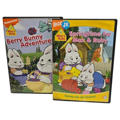 Lot Of 2 Max & Ruby DVDs Nickelodeon Nick Jr - Springtime & Berry Adventures