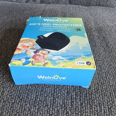Welnove Kid's Heel Protectors Cups for Shoes Silicone Gel Heel Cups Size Small