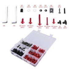 Red Fairing Bolts Screws Kit Fit For Yamaha YZF R6 R1 R25 R125 R3 T-MAX MT XJR.