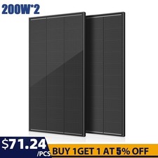 400W (200W*2) 18V Solar Panel N-Type Mono 18B...
