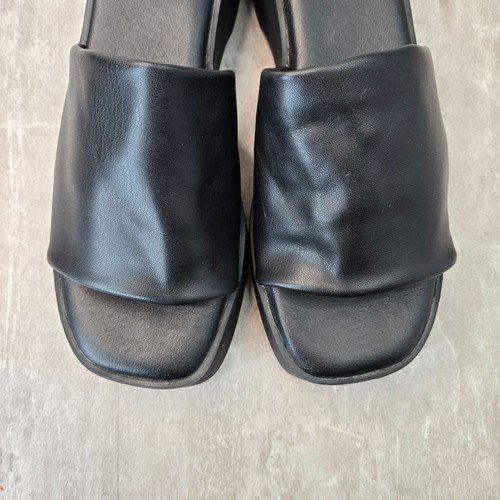 Steve Madden Platform Slides Black Retro Grunge Chunky Flatform Slinky Sandals 9 - Picture 10 of 10