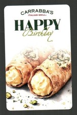 CARRABBA'S ITALIAN GRILL Happy Birthday, Cannoli ( 2025 ) Gift Card ( $0 )