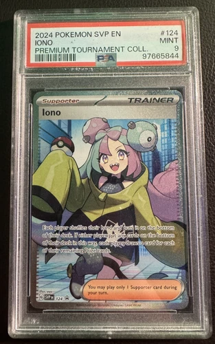 PSA 9 Iono #124 2024 Pokemon Svp En-Sv Black Star Promo 112132268