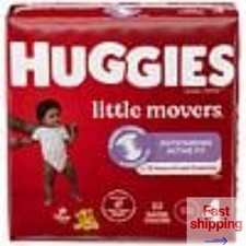 Huggies Little Movers Baby Diapers Size 4 22-37 lbs , 22 ea