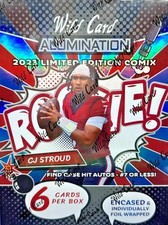 2023 WILD CARD ALUMINATION CJ STROUD COMIX NFL FOOTBALL HOBBY BOX - NEW 🔥🔥🔥