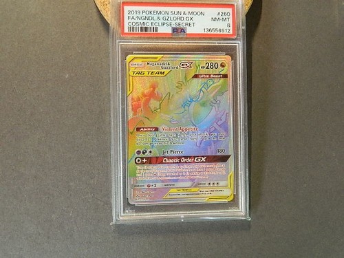 Naganadel & Guzzlord-GX graded PSA 8 for sale on eBay