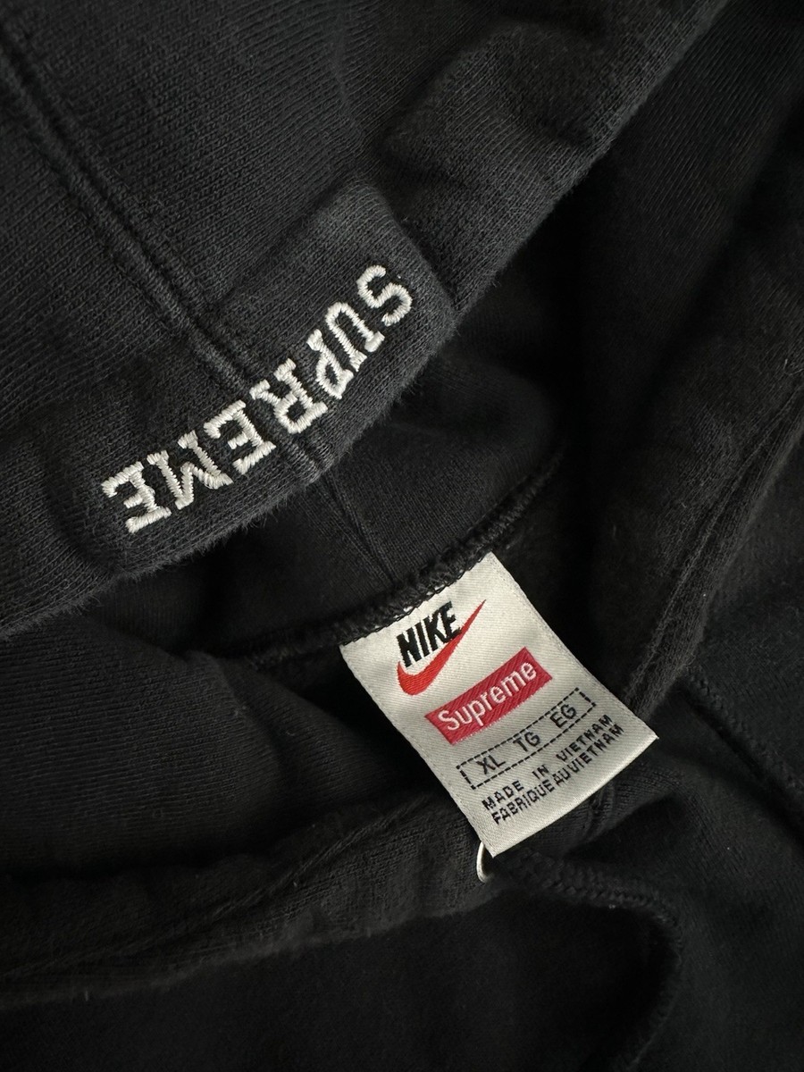 Supreme x Nike FA19 Leather Applique Heavyweight Hoodie CK6225-010