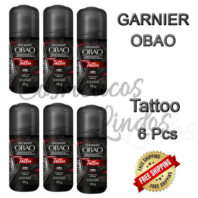 Garnier OBAO TATTOO Sale Deodorant Antiperspirant Roll On Beauty Body Odor 6Pcs