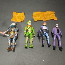 Lot of 4 Fortnite 3.75 Action Figures with So...