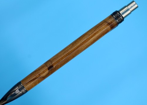 Luxury Handmade Pen Canary Wood Angle Cut Unique Collector Writing Gift - Picture 5 of 13