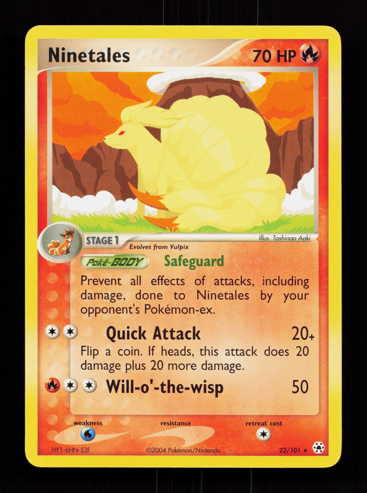 Ninetales 22/101 Rare Hidden Legends Pokémon Card