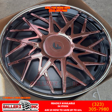 26x910 Forgiato Blocco Spinner Wheels Tire Pkg 5 6 Lug Fitments Rose Gold