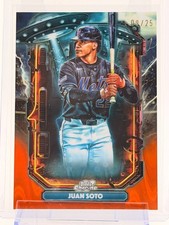 2025 Topps Chrome Juan Soto ET-10 Extraterrestrial Gold Refractor 09/25 NM Mets