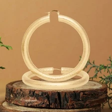 Thick Gold Hoop Earrings Wide Large Big Hoop Earrings for Women Chunky Hoops 3"