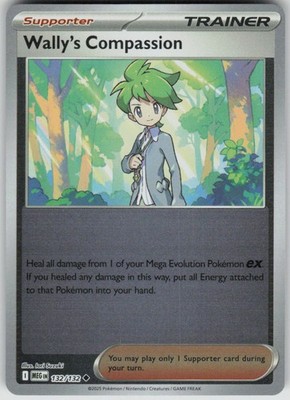 Pokemon Wally's Compassion Uncommon ME01: Mega Evolution 132/132 NM