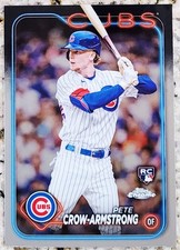 Sports Cards 2024 Topps Chrome Pete Crow-armstrong Rookie Card #16