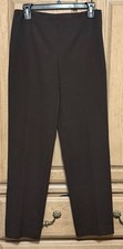 Talbots Dress Pants Women’s Size 4 Brown Stretch Side Zip Career Office Work EUC