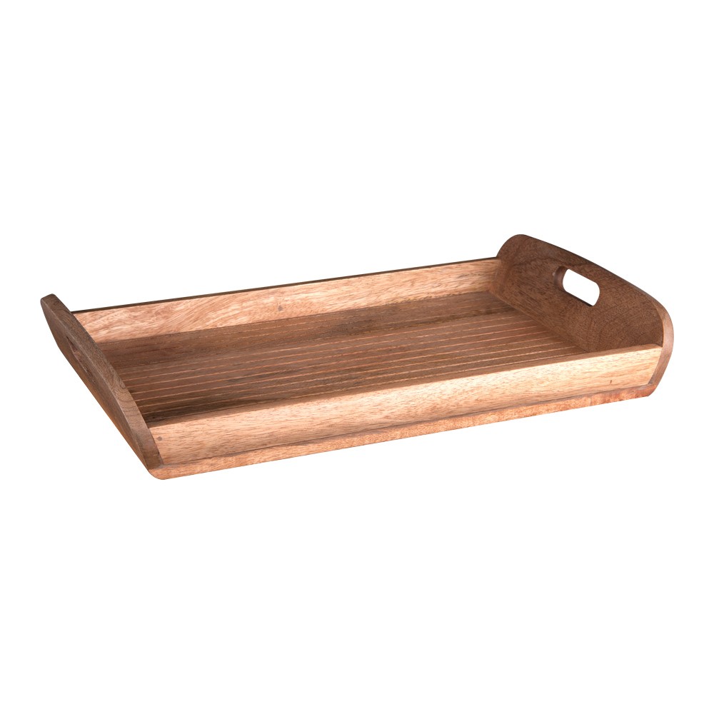 Plateau manguier naturel 50x31 cm grand plateau de service bois