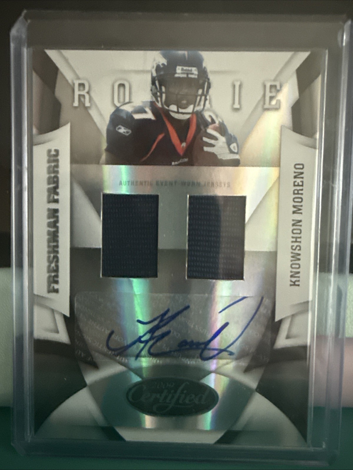 Knowshon Moreno Donruss Certified #228 Jersey Autograph