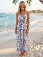 Robe longue fleurie – Made in Italy – Avec étiquette