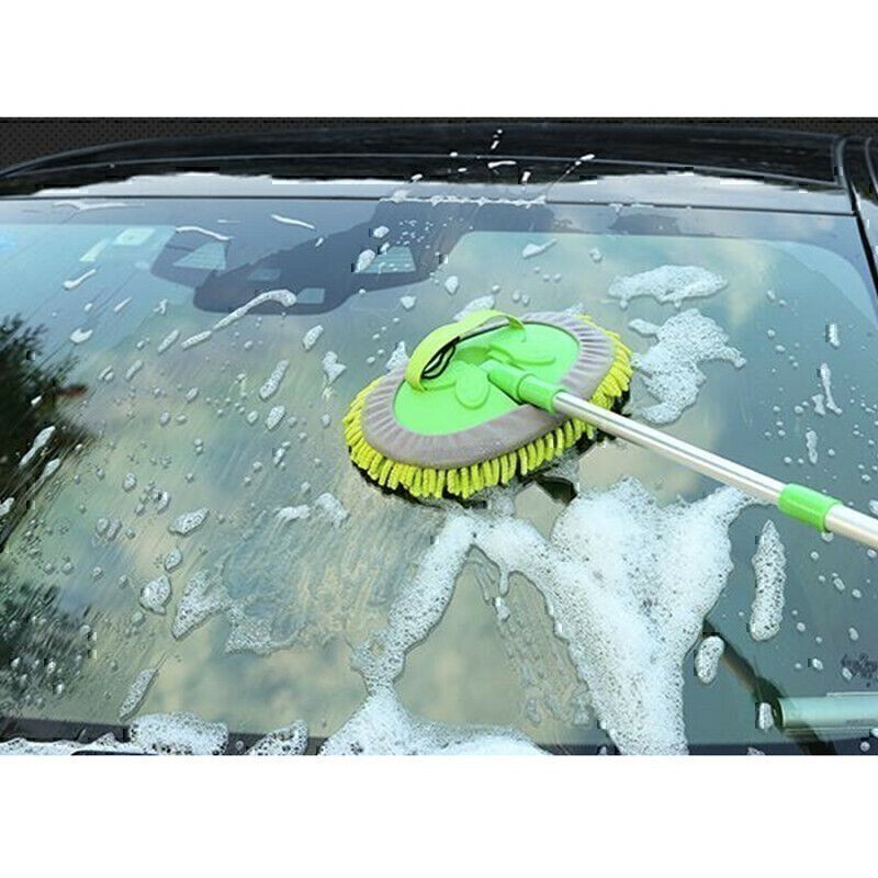 Adjustable Telescopic Car Wash Brush Kit Mop Long Handle Vehicle Cleaning Tools