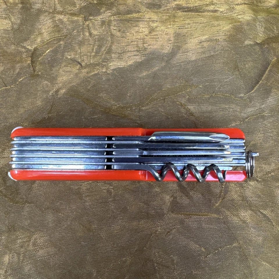 VICTORINOX 3.3600  SPARTAN c.1979's  ORANGE MULTI-TOOL  FOLDING KNIFE  - Image 4 of 4