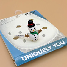 CROCS Jibbitz 3D Snowman    100 Authentic Rare Shoe Charms NWT X'mas Christmas