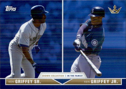 Ken Griffey Jr. , Ken Griffey Sr. #36 2022 Topps X Bobby Witt Jr. Crown card
