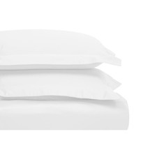 Egyptian Cotton 1200 Thread Count Solid 3-Piece Duvet Cover Set, 1 Duvet Cove...