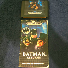 SEGA Batman Returns for Sega Genesis Batman Series Game Cartridge w/ Manual