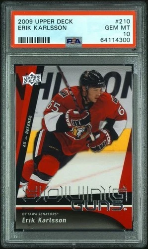 2009-10 Upper Deck Series 1 Young Guns Erik Karlsson #210 PSA 10