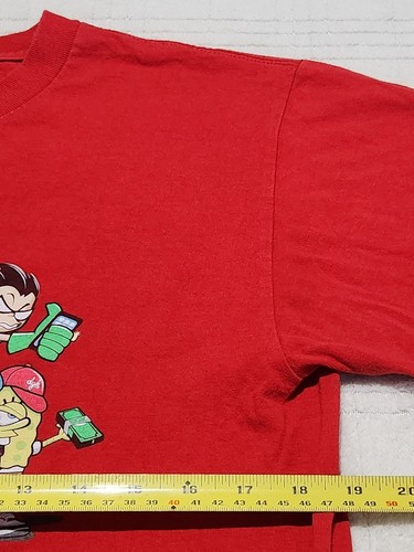 DGK Mens Medium T-Shirt Red Spongebob Scooby-Doo Bugs Bunny Dumbo “No To Drugs” - Picture 4 of 5