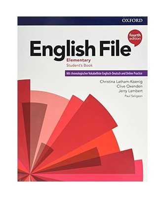 English File Elementary Student's Book with German Wordlist and Online Practice.