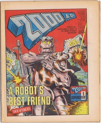 2000 AD # 19 UK Comic Mag 1977 JUDGE DREDD