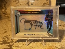 2019 Panini Elements - Rookie Neon Signs DK Metcalf #RNS-DK Blue /50 (AU, RC)