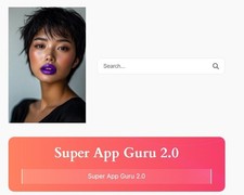 Super App Guru 2.0 AI Photo Generation  Software Service Cloud Based App