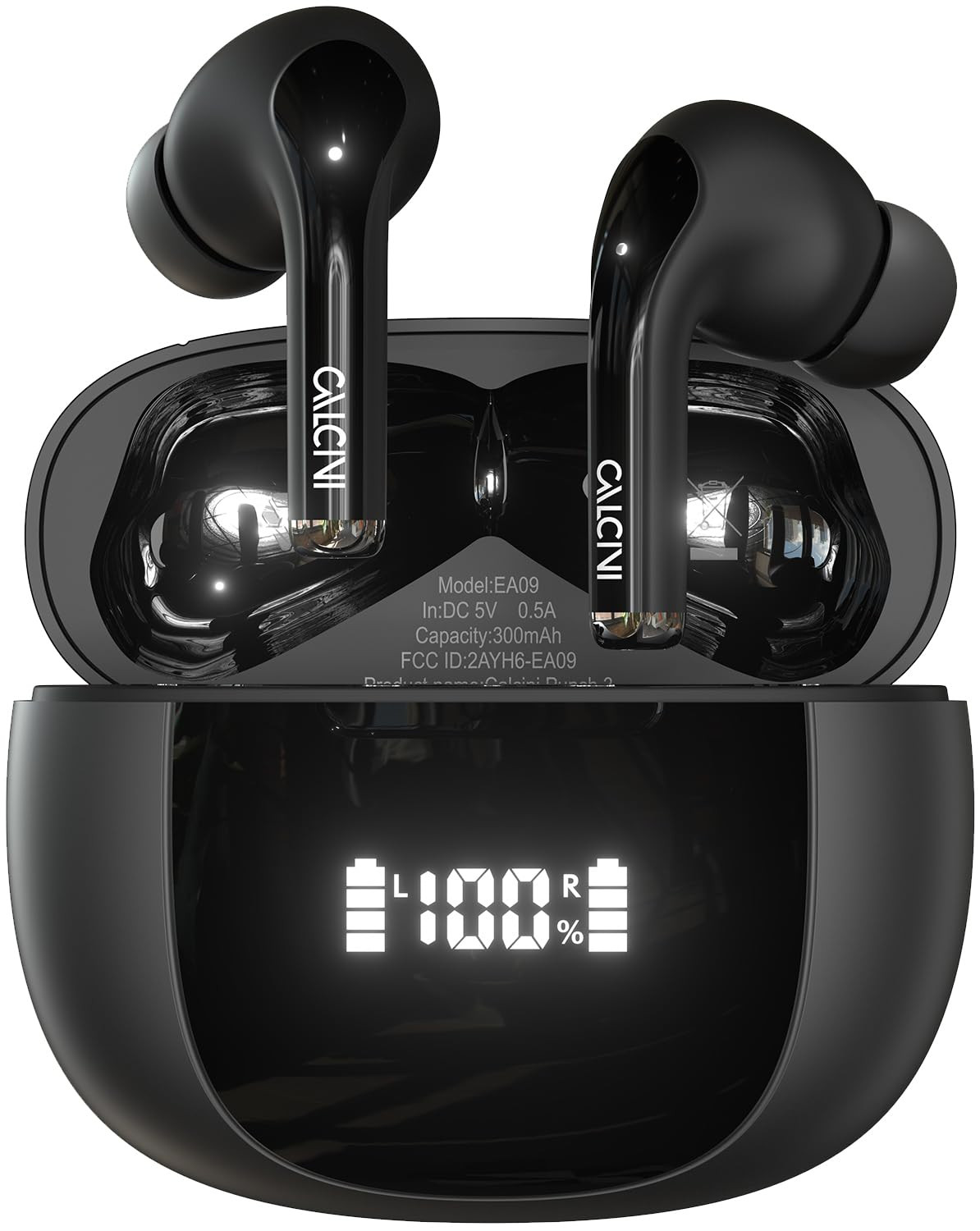 CALCINI Wireless Earbuds, Bluetooth Headphones 5.3 with LED Power Display Cha...