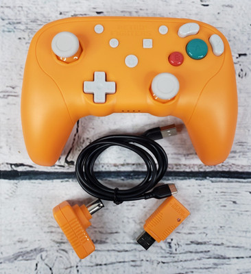 Retro Fighters BattlerGC Wireless Gamepad Orange for GameCube Switch Wii PC
