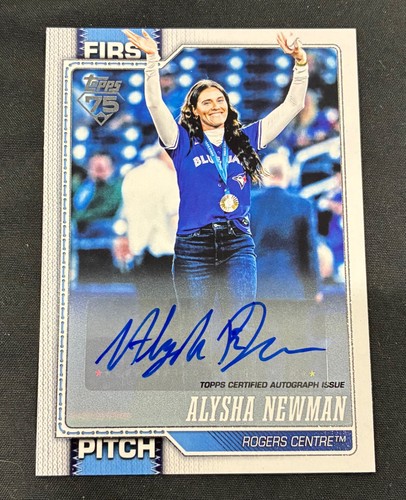 2026 Topps Series 1 Alysha Newman First Pitch Autographs (RAW)