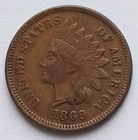 1869 Indian Head Cent XF, Better Date & Grade Penny 1C coin