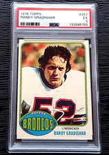 1976 TOPPS RANDY GRADISHAR ROOKIE FOOTBALL CARD #257 **GORGEOUS CARD** PSA 5 EX. rookie card picture