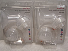 Lot 2 NEW Spectra Pump Wide Breast Shield Double Pumping Tubing Set Size M 24mm