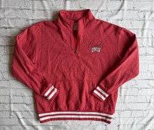 UNLV Champion Quarter Zip Rebels Sweatshirt Large University Of Las Vegas Nevada